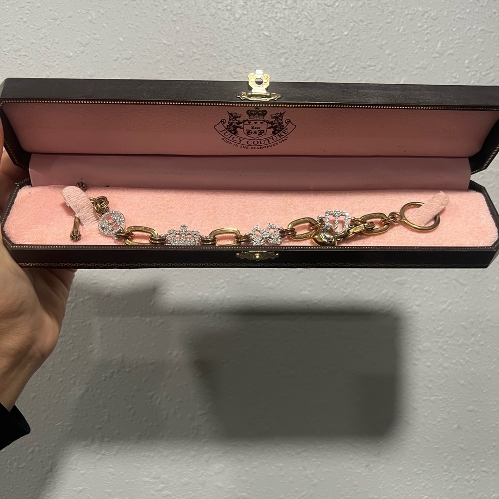 authentic vintage juicy couture charm bracelet